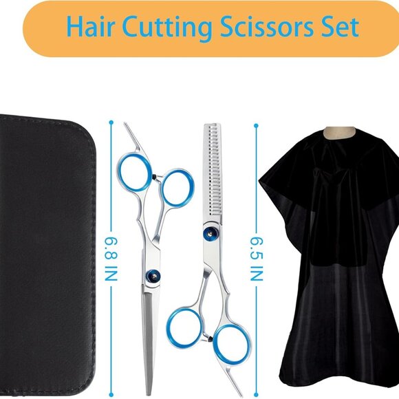 NEW! 15 pcs Hair Cutting Scissors Professional, Thinning Shears Stainless Steel - Picture 6 of 6